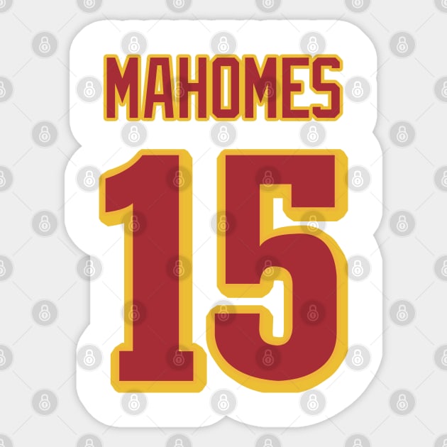 Patrick Mahomes Splatter Sticker by Cabello's